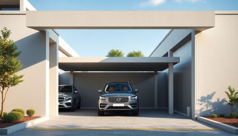 Nowoczesne wiaty garażowe: Minimalizm i funkcjonalność w jednym